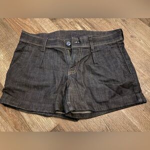 7 For All Mankind Dark Denim Jean Shorts